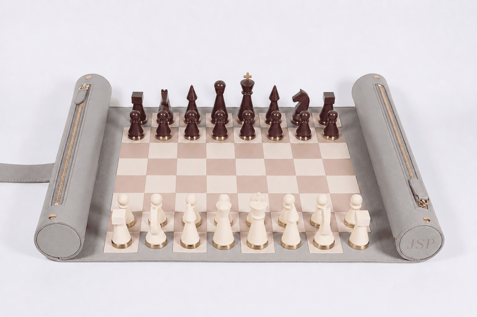 Custom-branded roll-up chess by JetSetPlay