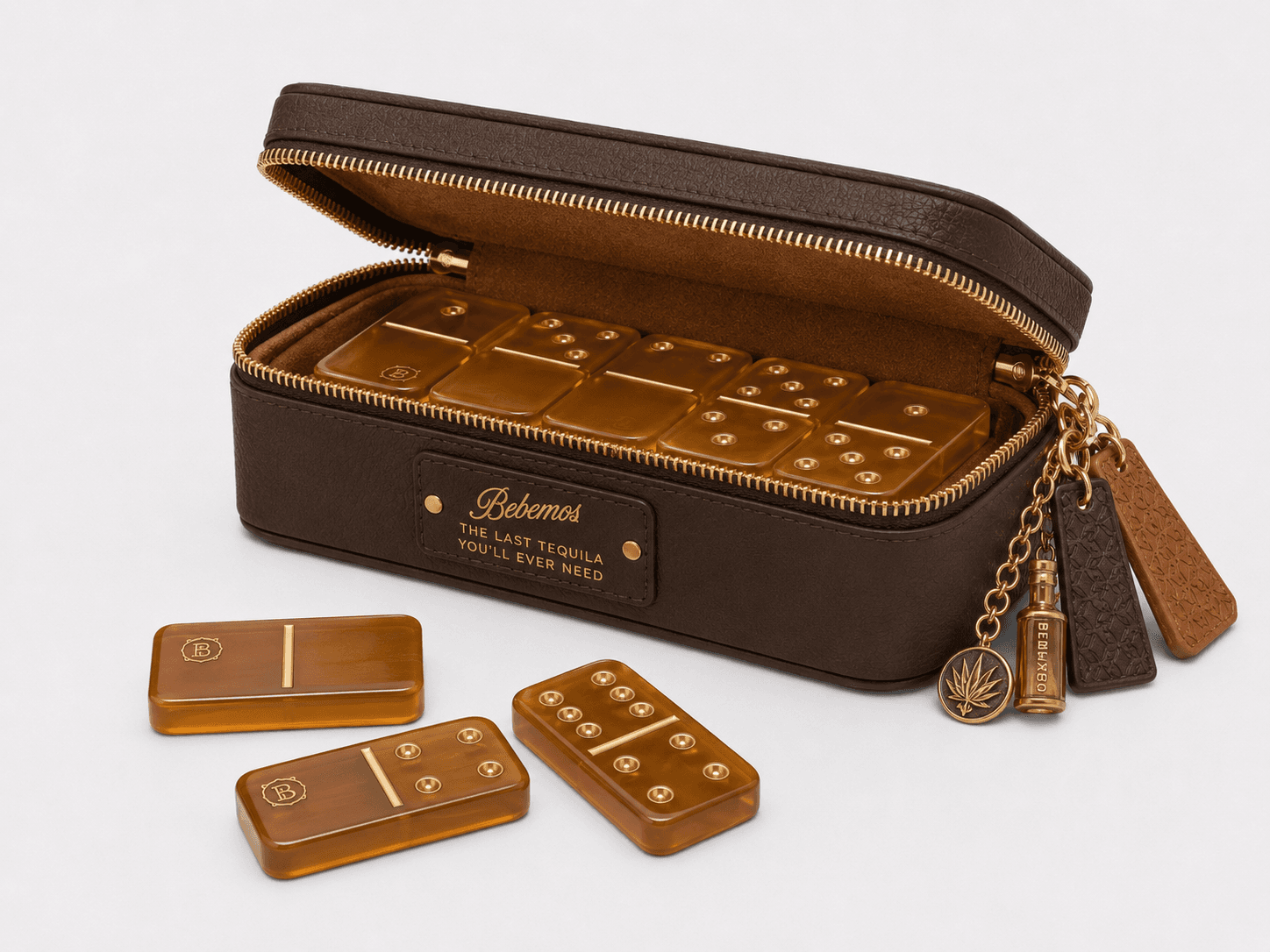 Custom-branded roll-up dominoes by JetSetPlay
