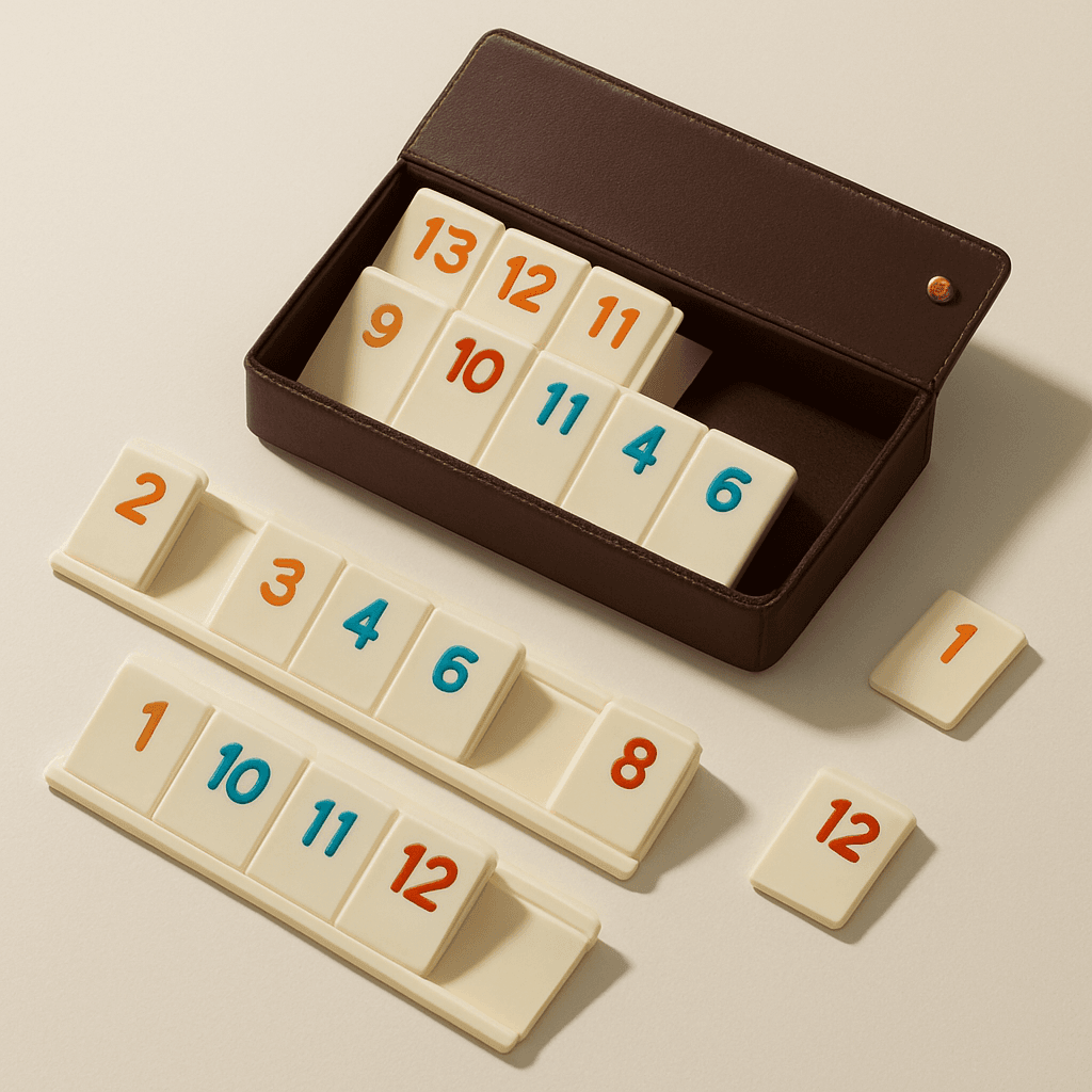 Custom-branded full-tile rummy / rummikub by JetSetPlay