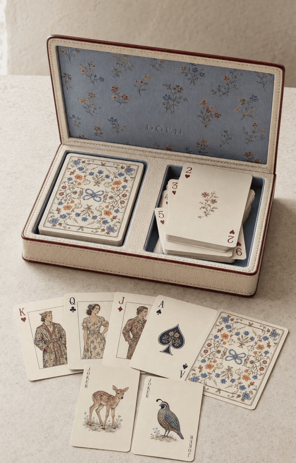 Custom-branded double-deck card case by JetSetPlay